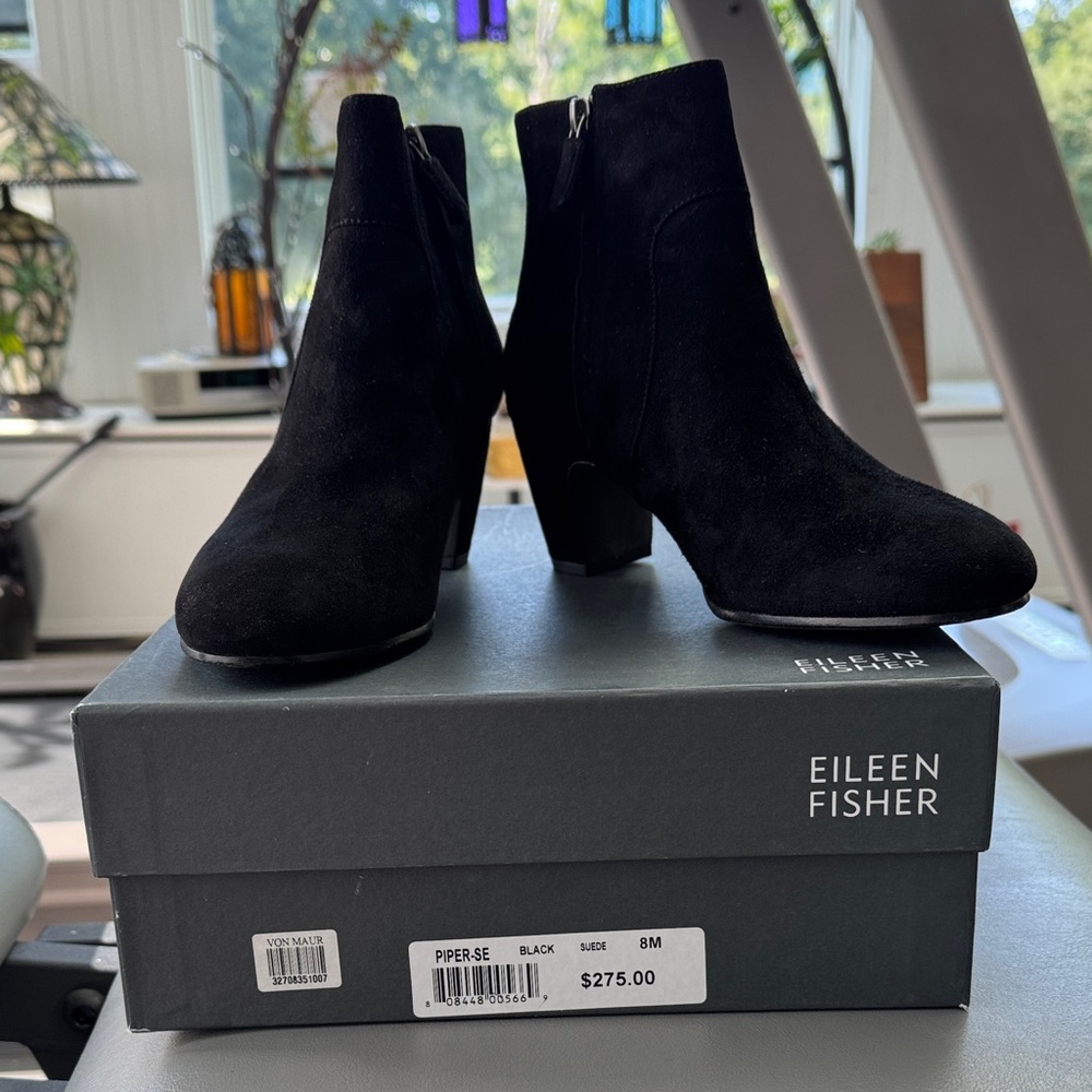 Eileen Fisher Black Ankle Booties